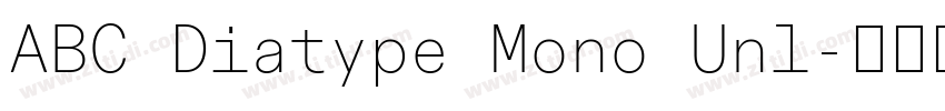 ABC Diatype Mono Unl字体转换